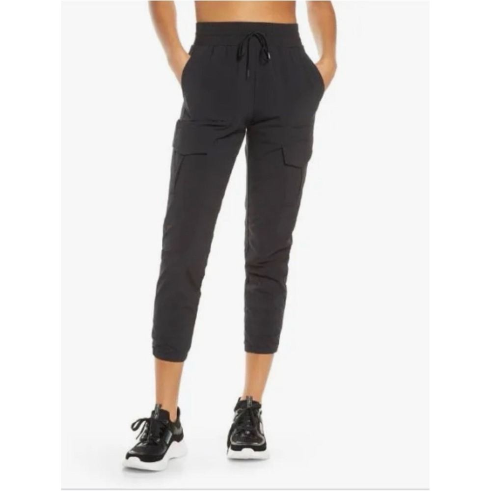 Zella Getaway High Waist Cargo Joggers Black‎ Small Athletic Hiking Pants